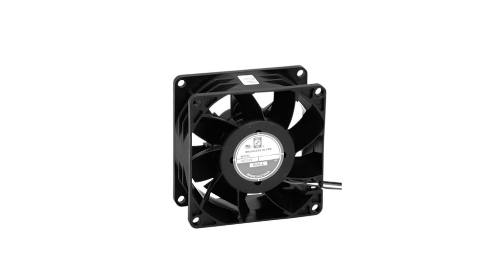 Axial Fan DC 80x80x38mm 24V 168.2m³/h